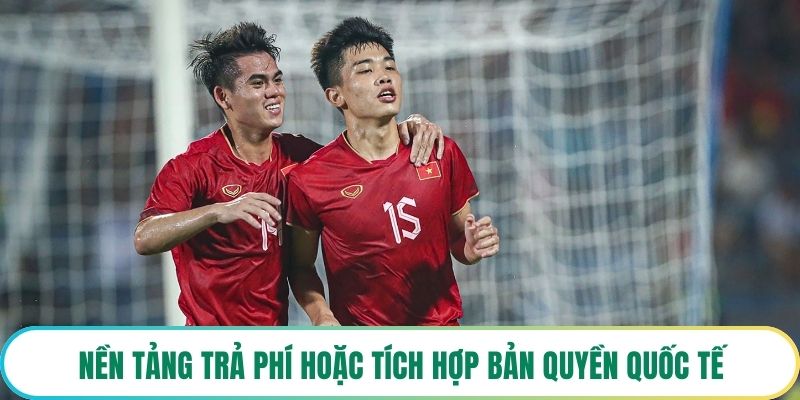 Nền tảng trả phí hoặc tích hợp bản quyền quốc tế