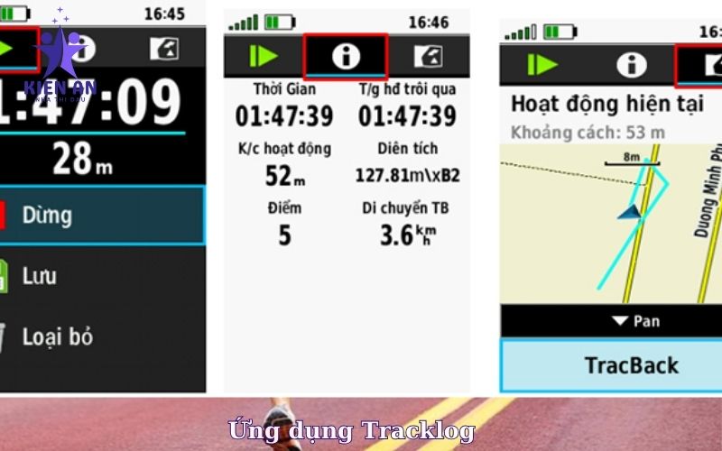 Ứng dụng Tracklog 
