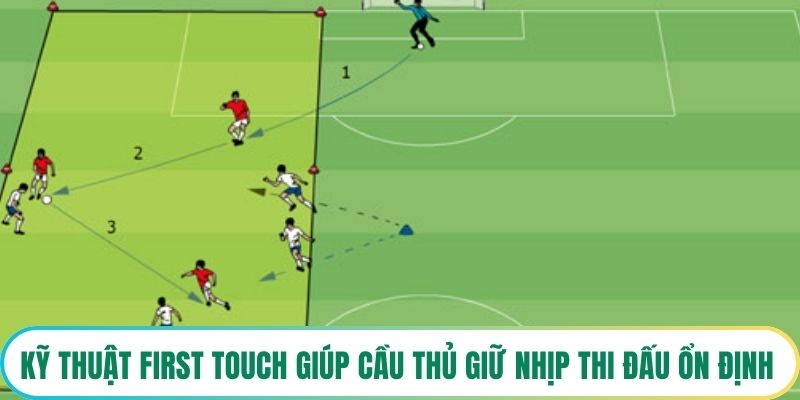 Kỹ thuật first touch giúp cầu thủ giữ nhịp thi đấu ổn định