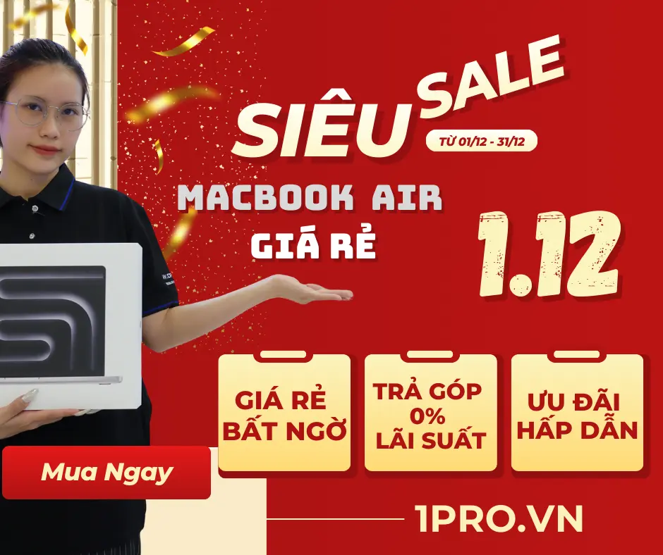 Macbook Air màu bạc trên bàn làm việc hiện đại